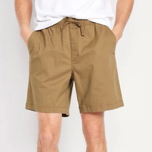 NWT Old Navy Men’s Twill Jogger Shorts, sz M